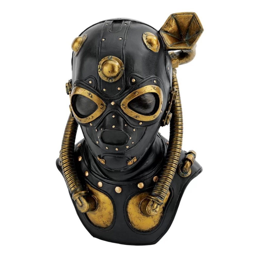 Steampunk Apocalypse Gas Mask Sculpture